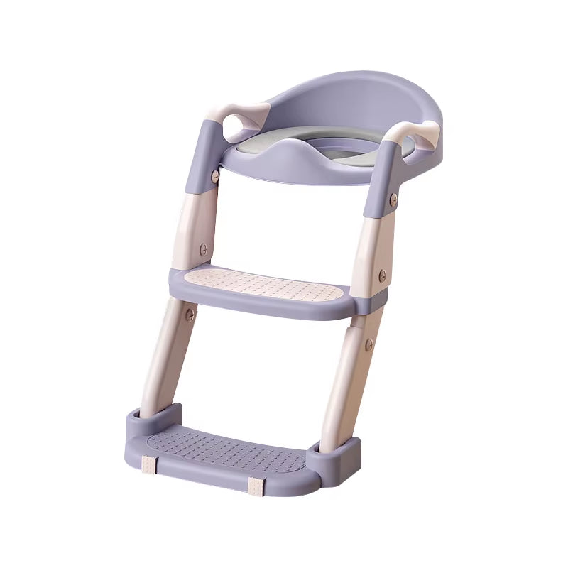 Children's Portable Step Toilet Training Seat - Foldable, Adjustable, and Comfortable for Easy Potty Training