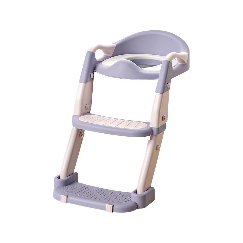 Children's Portable Step Toilet Training Seat - Foldable, Adjustable, and Comfortable for Easy Potty Training
