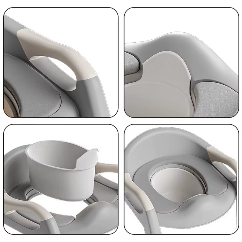 Children's Portable Step Toilet Training Seat - Foldable, Adjustable, and Comfortable for Easy Potty Training